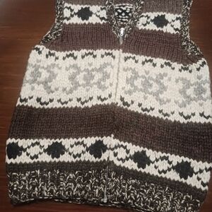 Cowichan Style Sweater Vest